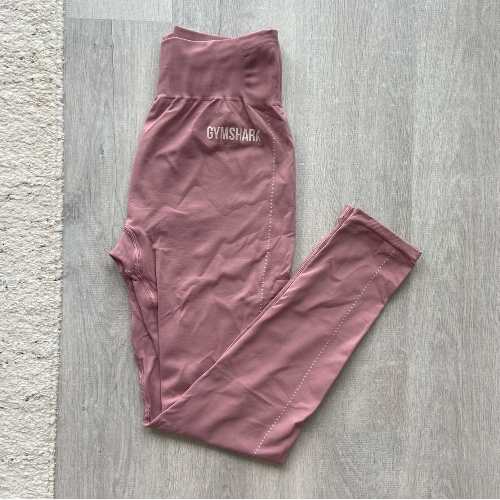 Gymshark Breeze Lightweight Seamless Tights- Pebble pink